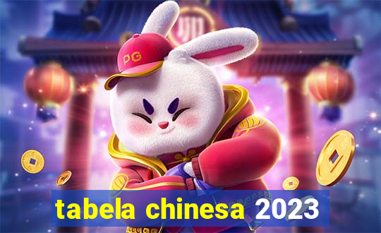 tabela chinesa 2023